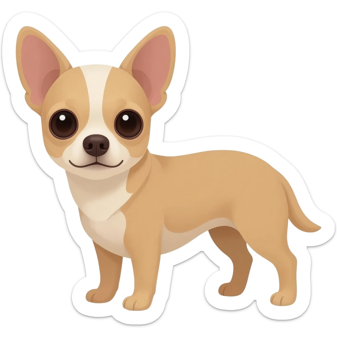 Beige chihuahua sticker