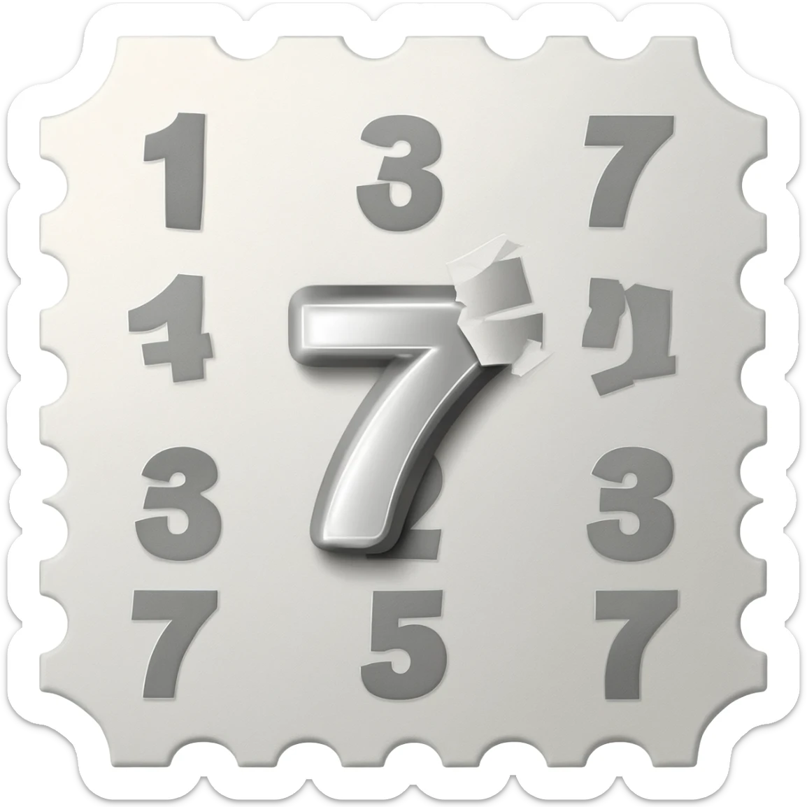 Scratch-off lottery ticket sticker