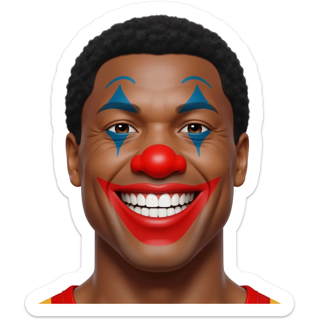 clown mike tyson sticker