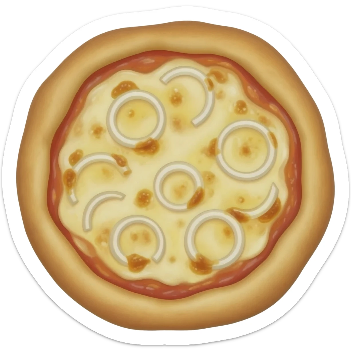 Onion pizza with A LOT OF ONION sticker