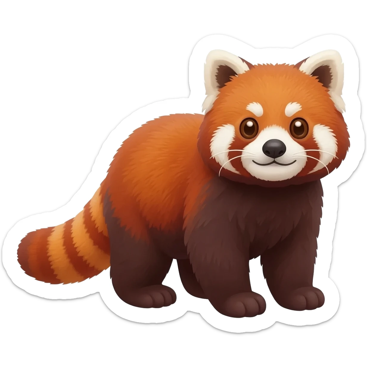 Red panda bear sticker
