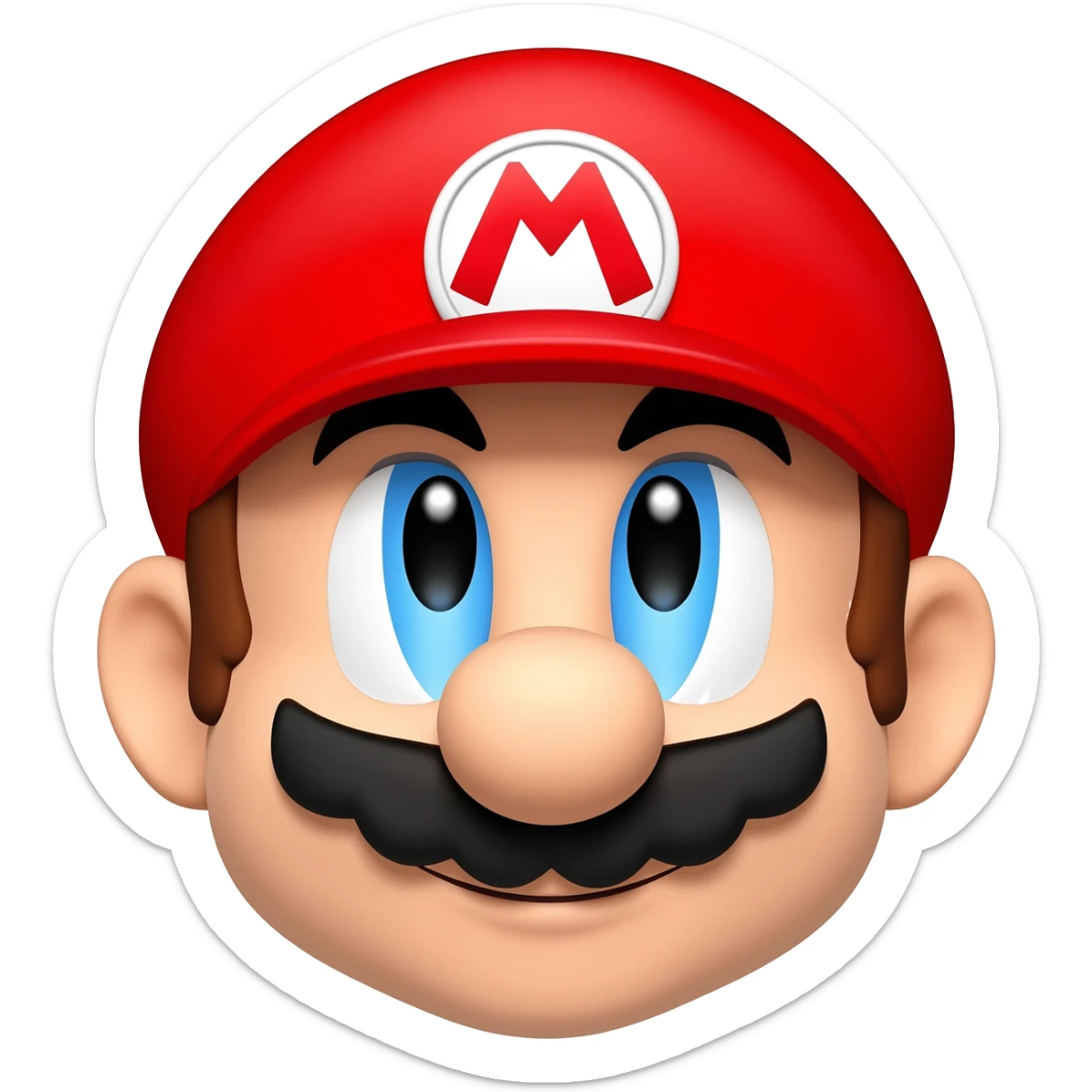 A mario logo sticker