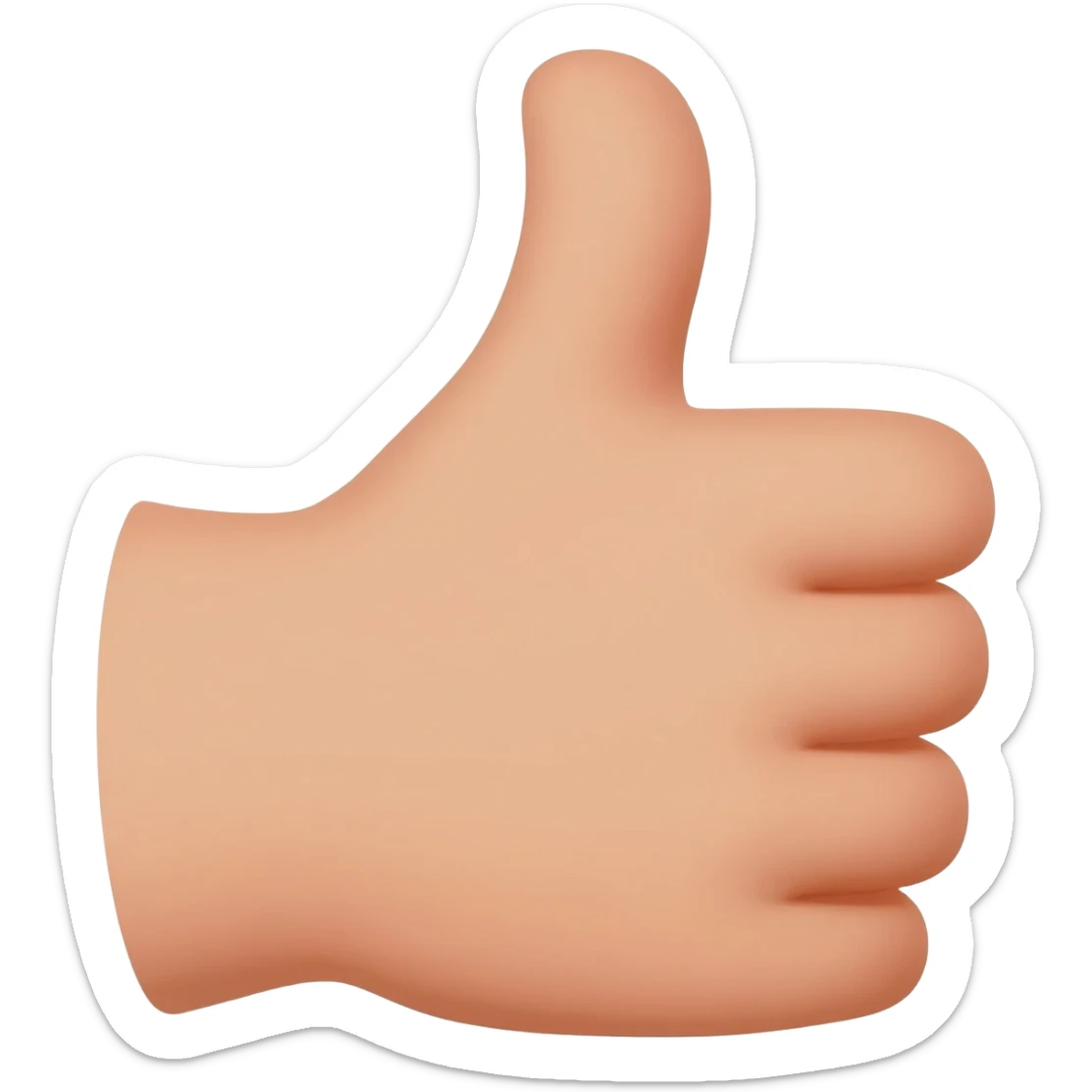 cute thumbs up sticker