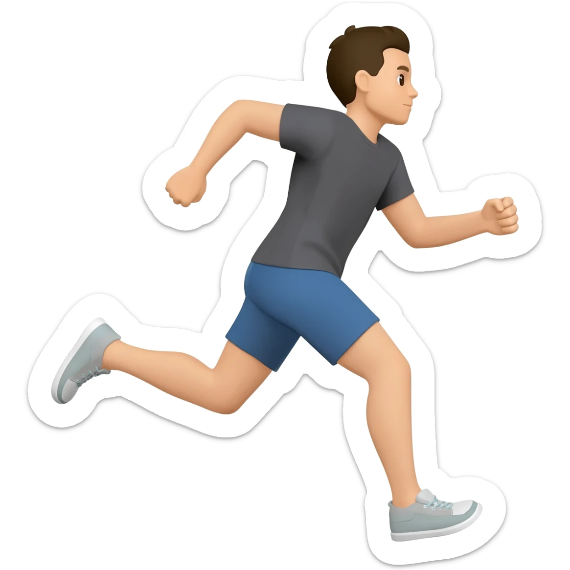 RUNNING sticker