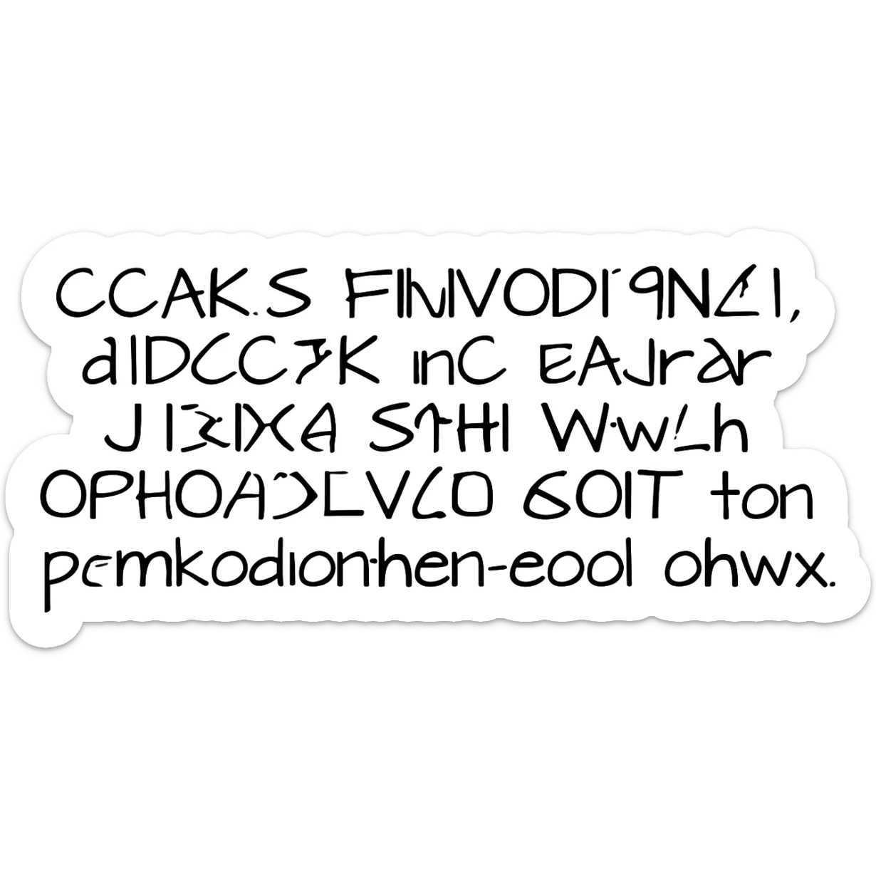 Greek Alphabet writing sticker