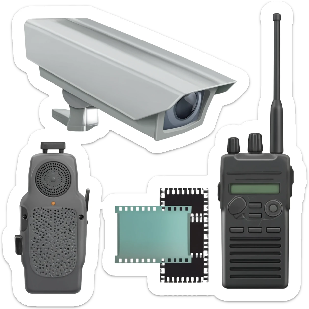 surveillance gear, Stasi, German secret police gadgets sticker