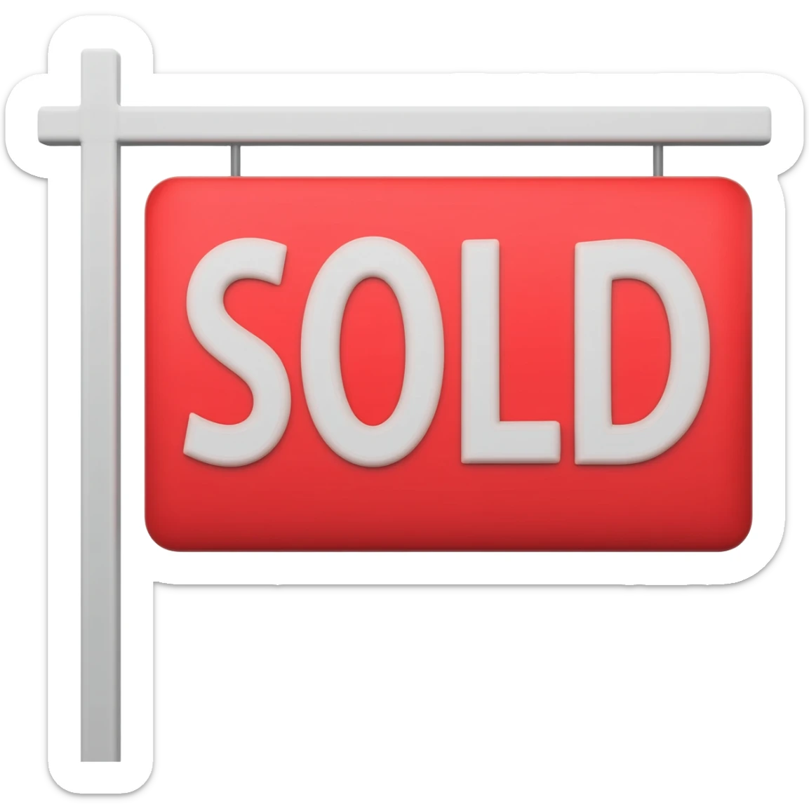 is sold sticker