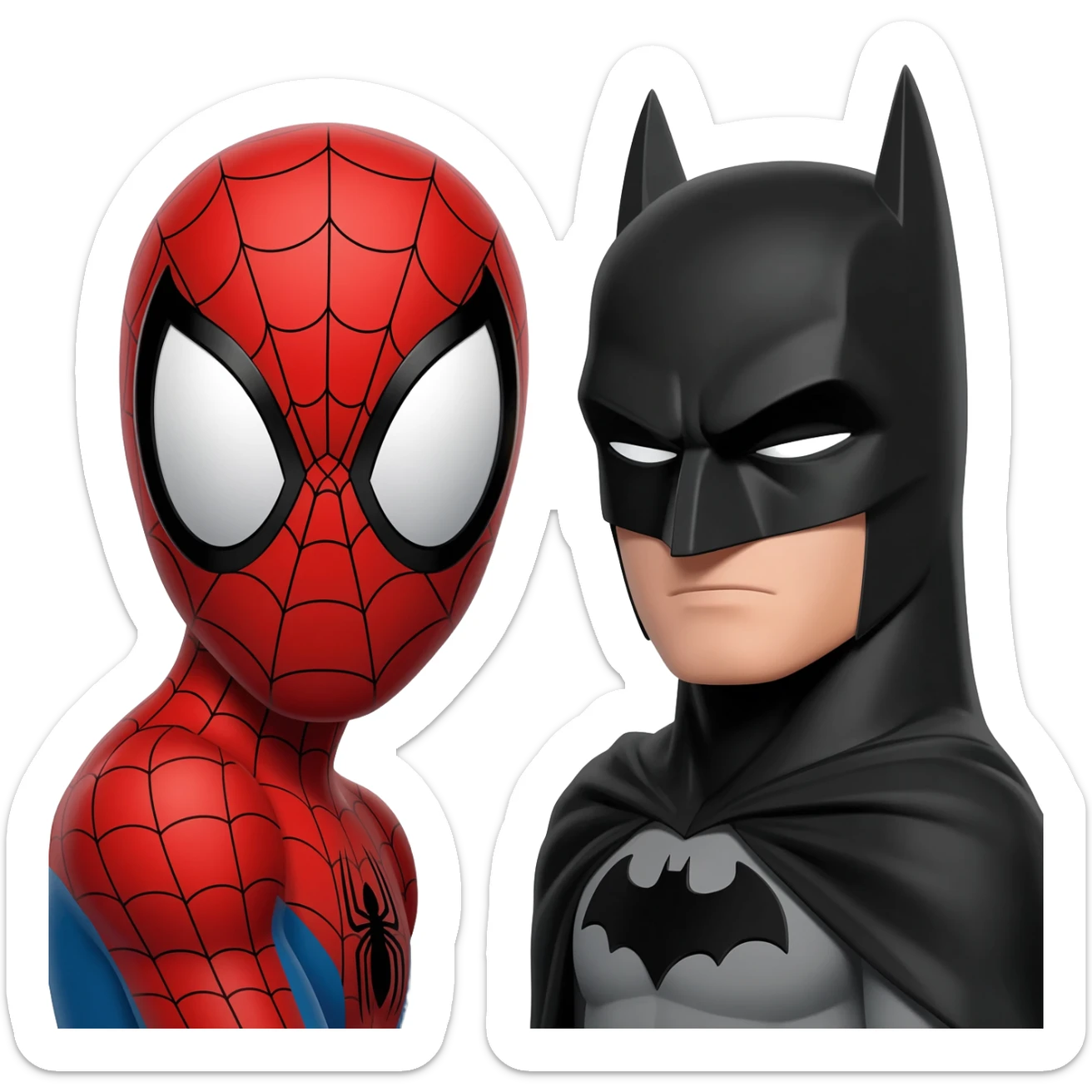 Spider Man & Batman sticker