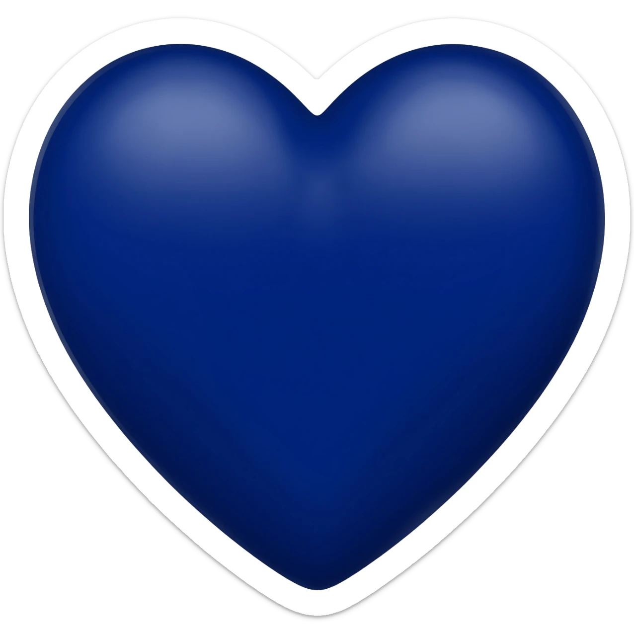 Navy blue heart sticker
