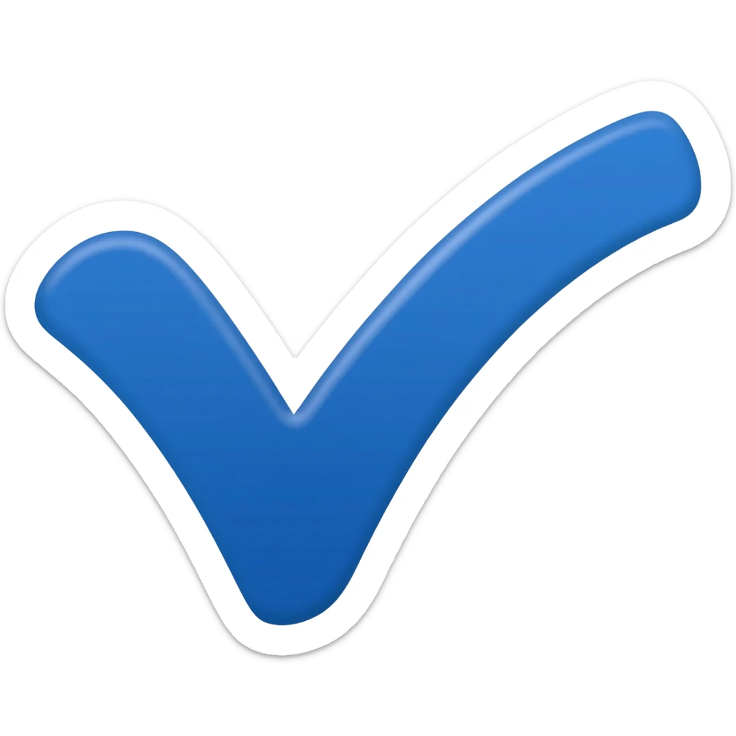 Verificado azul palomita sticker