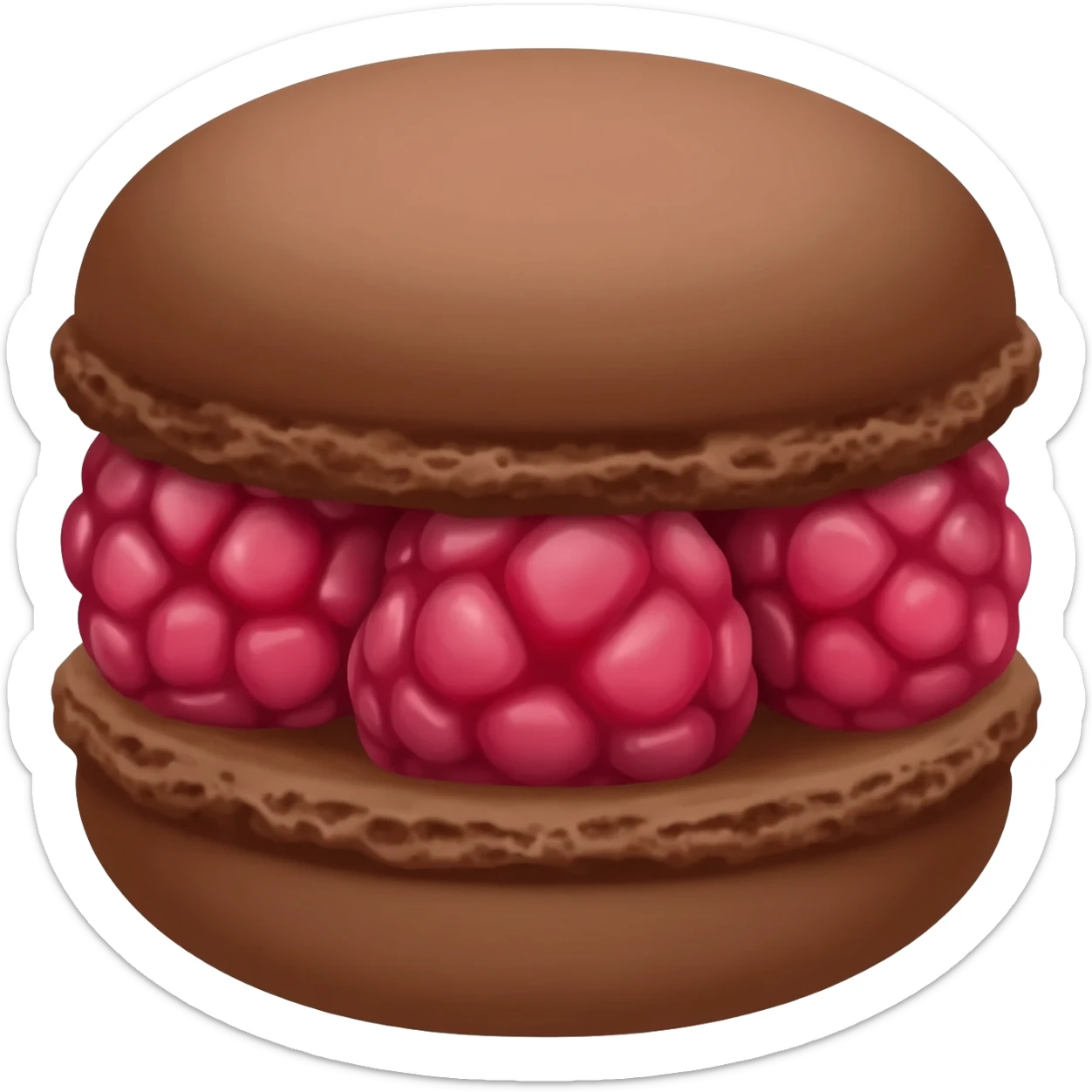 Macaroon very very small emoji sticker