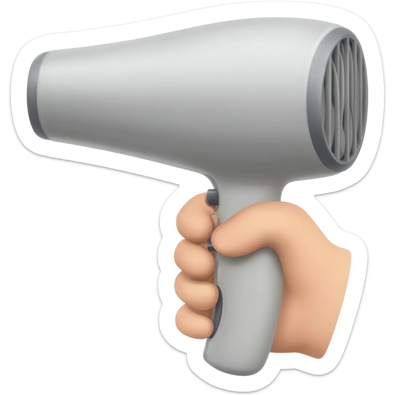 Blow dryer sticker