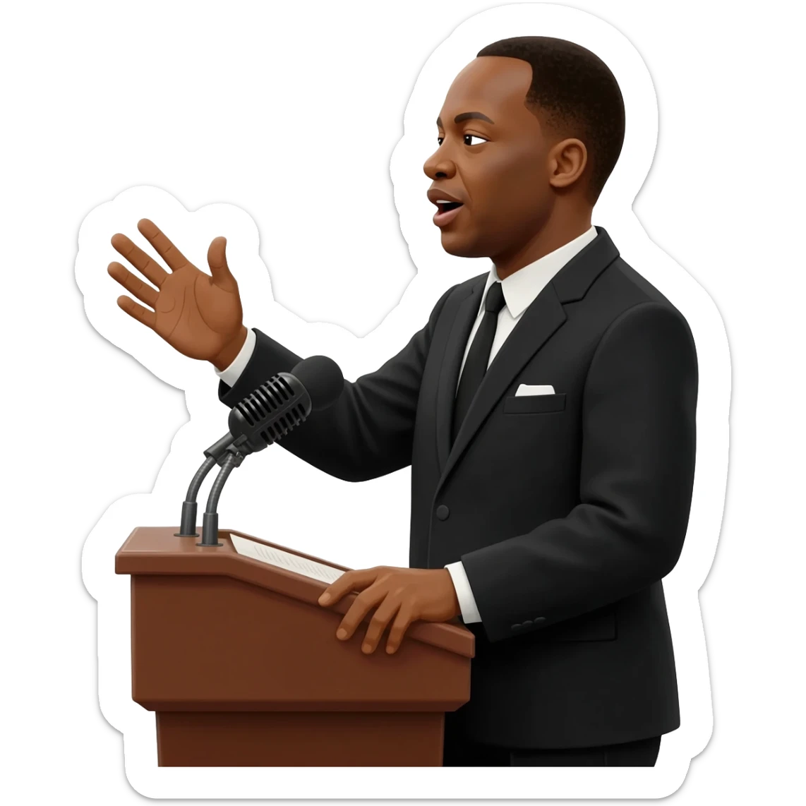 martin luther king jr civil right sticker