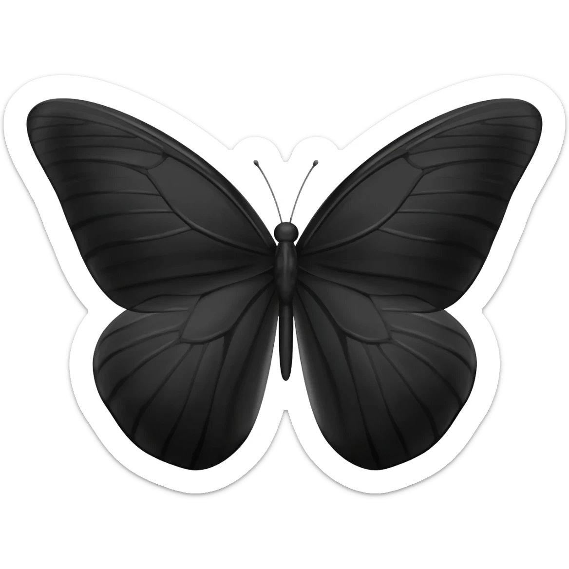 Mariposa negra sticker