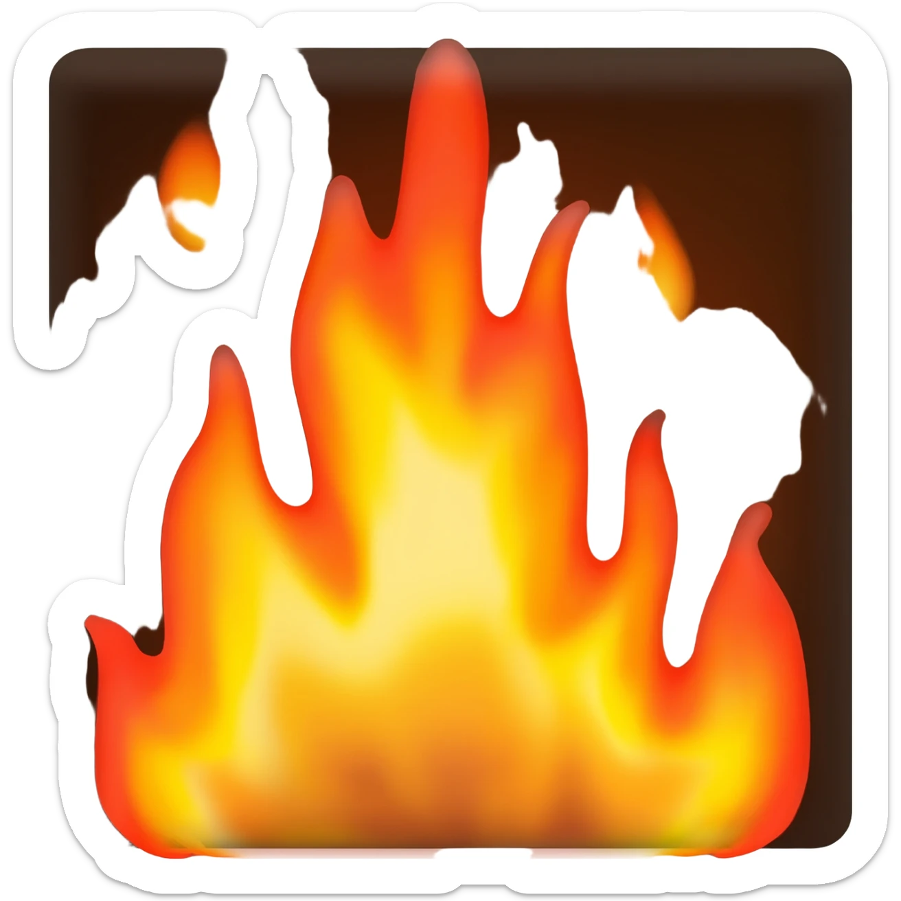 Tocha com fogo sticker