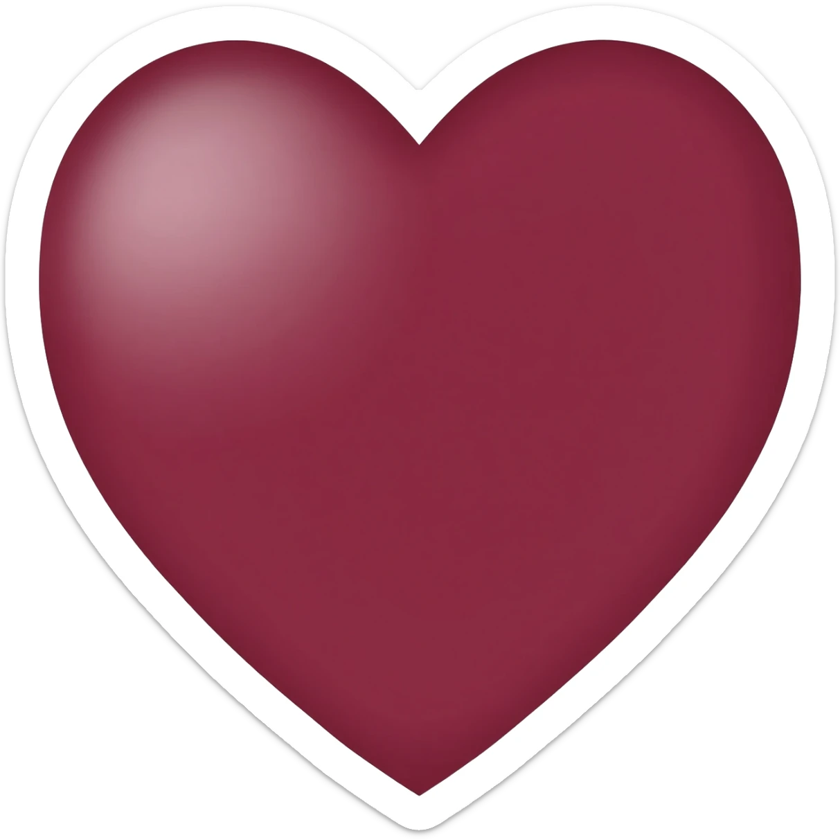 Corazón vinotinto sticker
