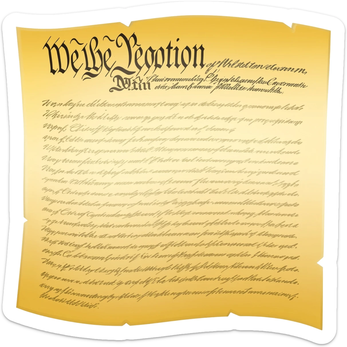 U.S. Constitution sticker