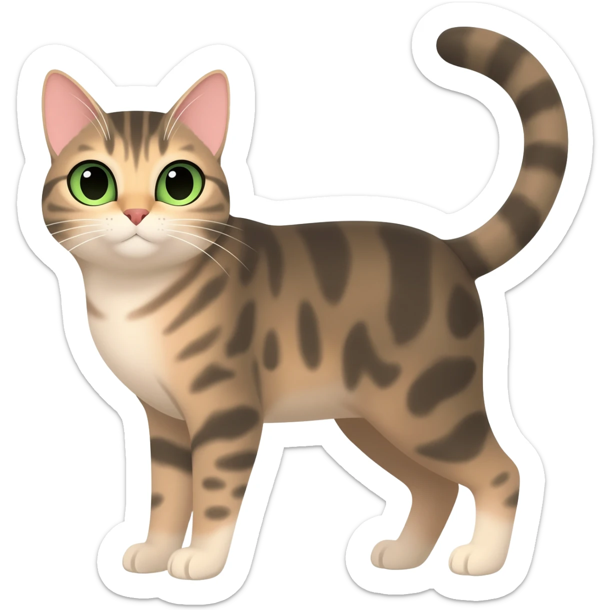 Gatita ojos verdes sticker