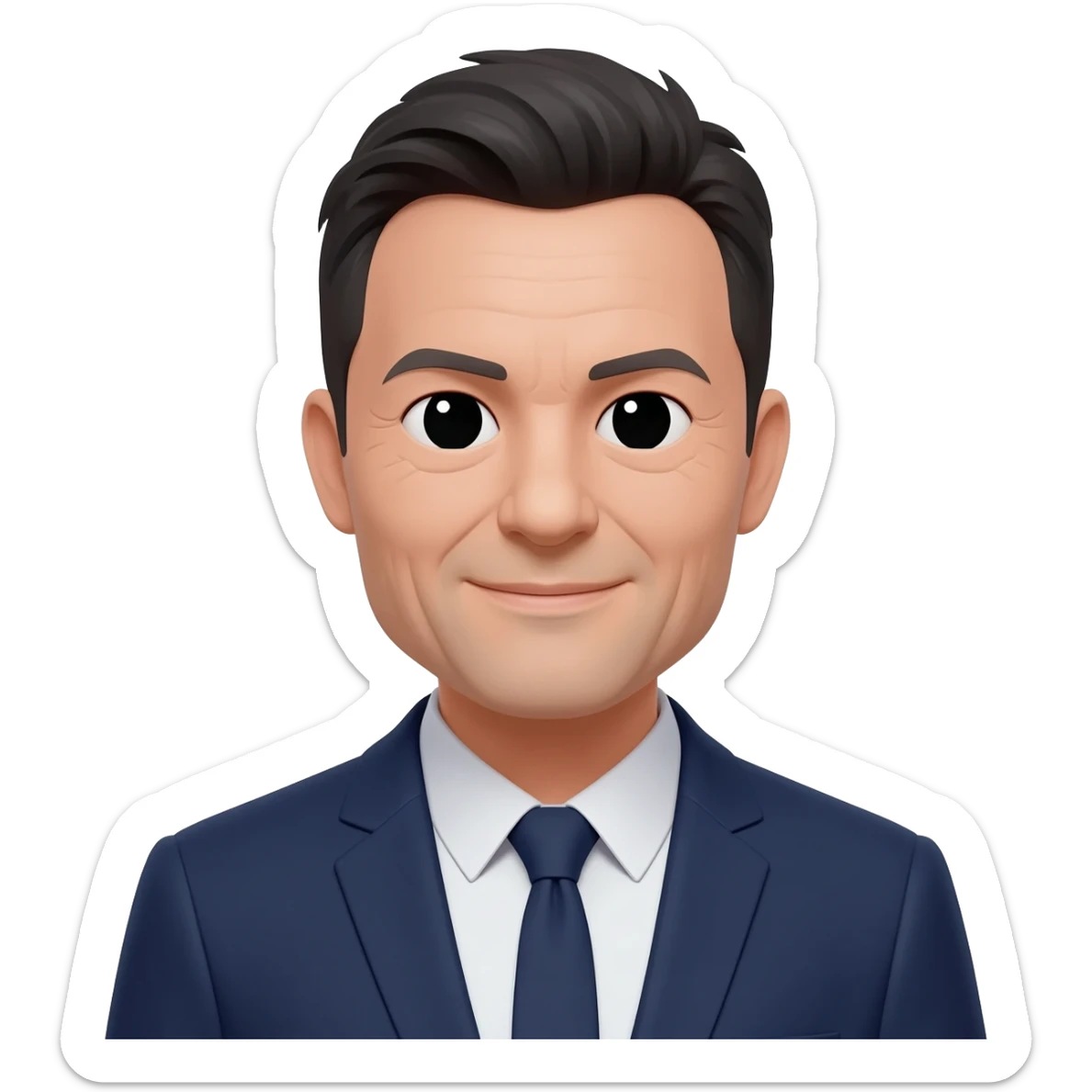 middle aged confident man sticker