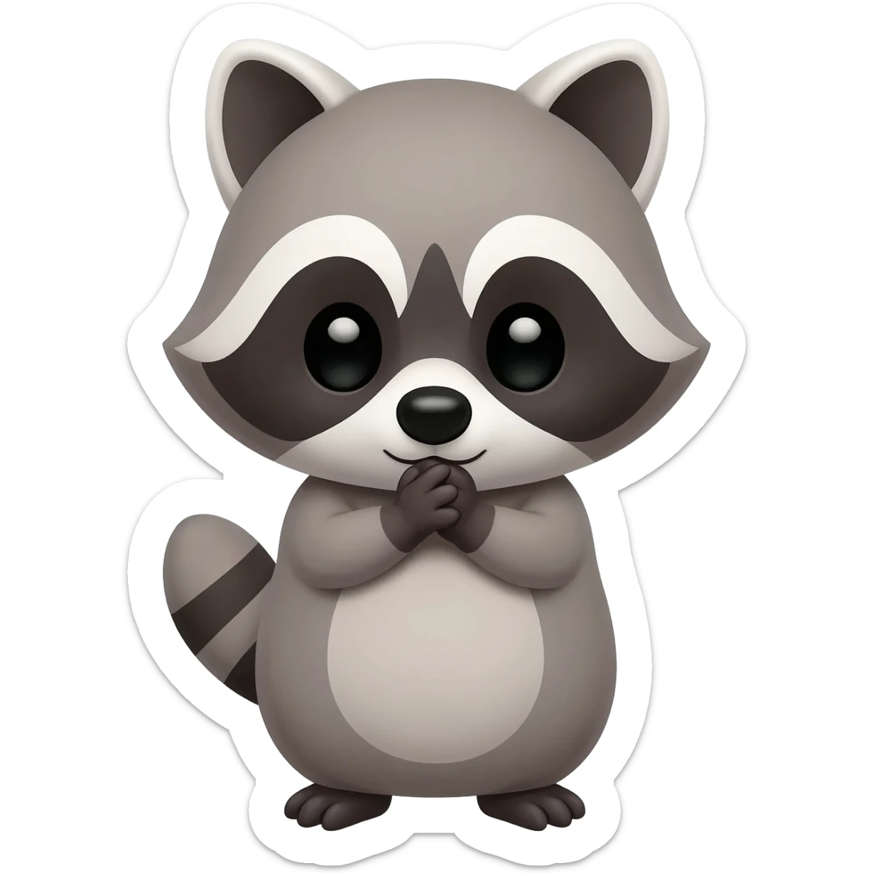 Cute Racoon gets Choked sticker