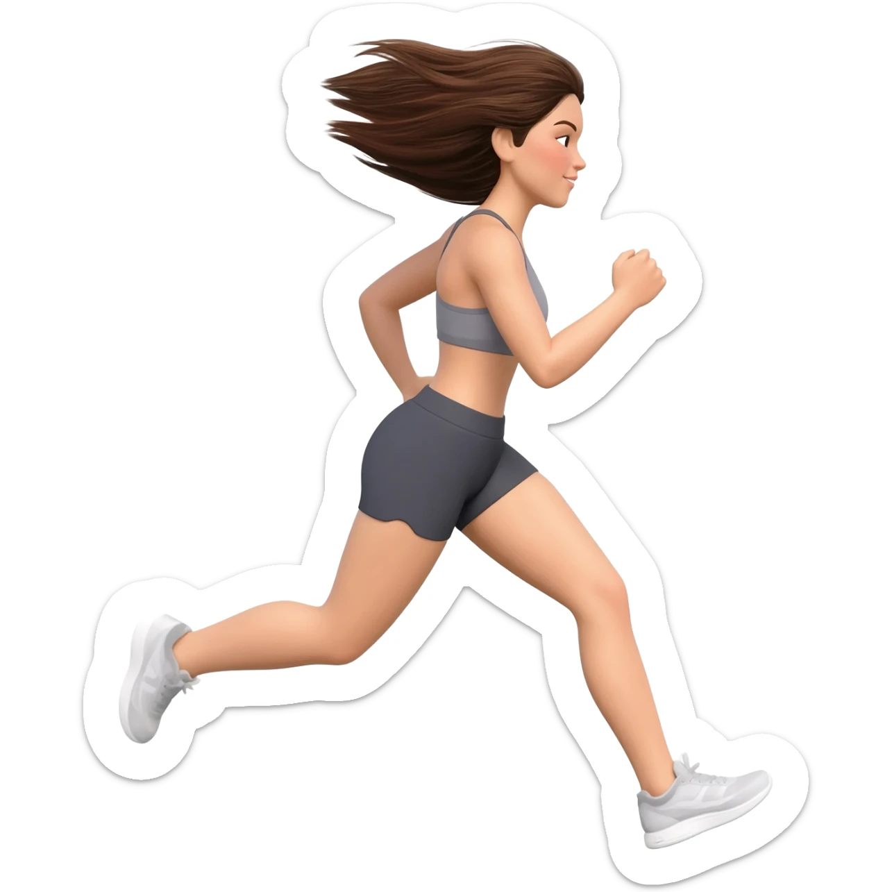 woman running sticker