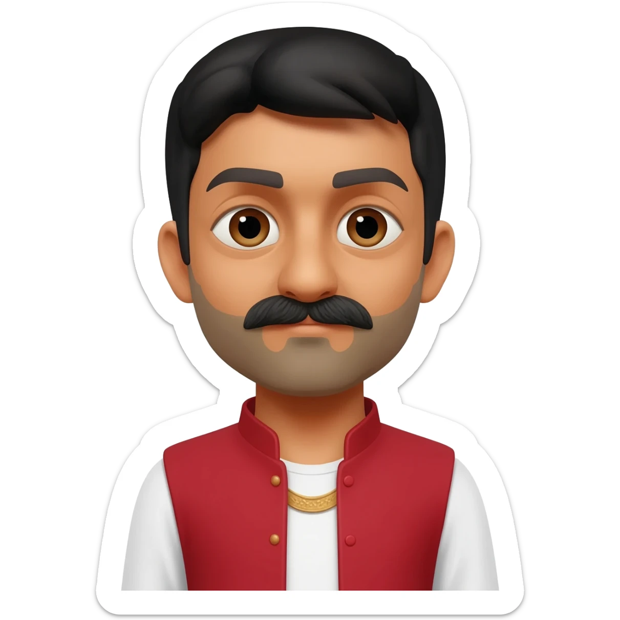 Sudharshan checkra on finger sticker
