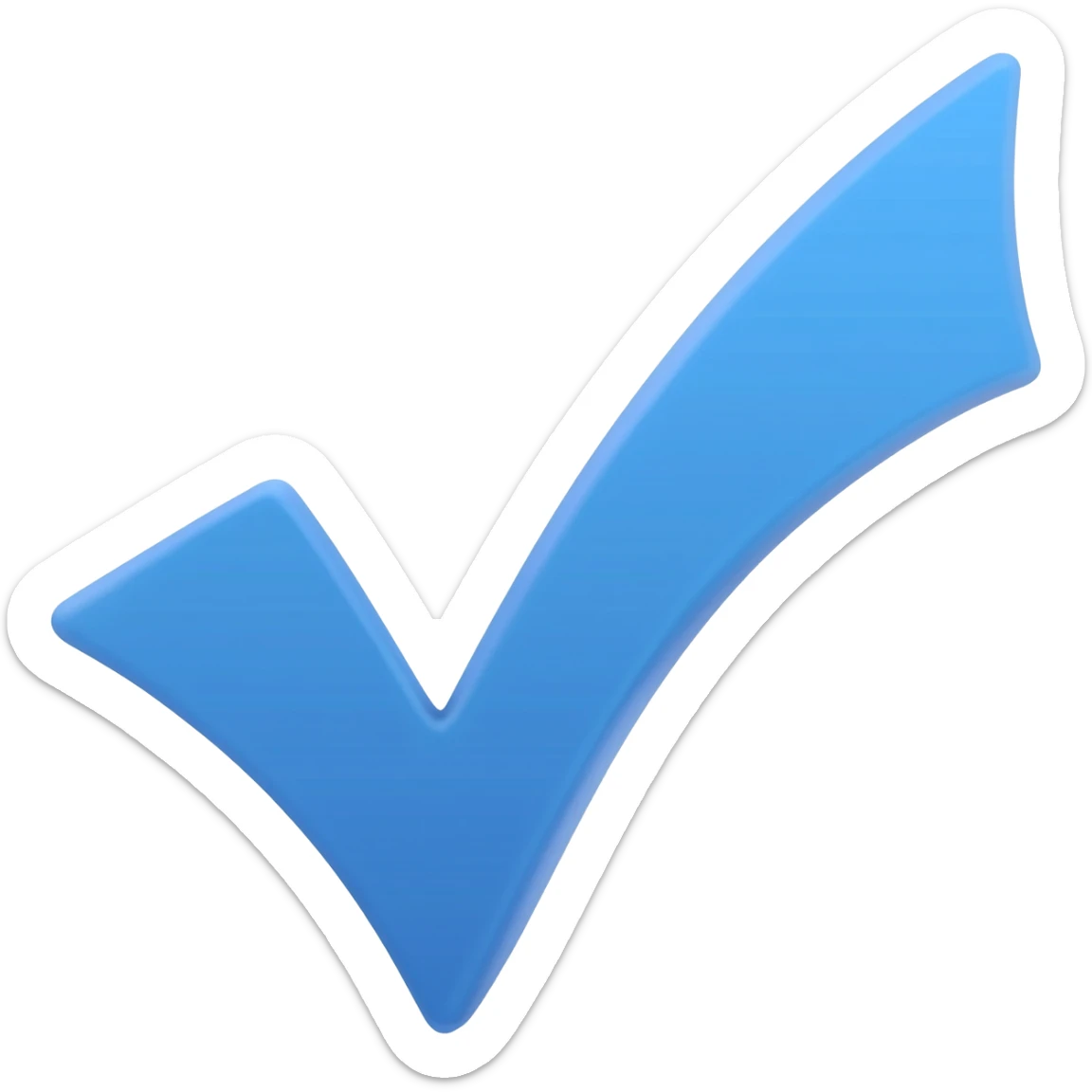 Verificado azul palomita sticker