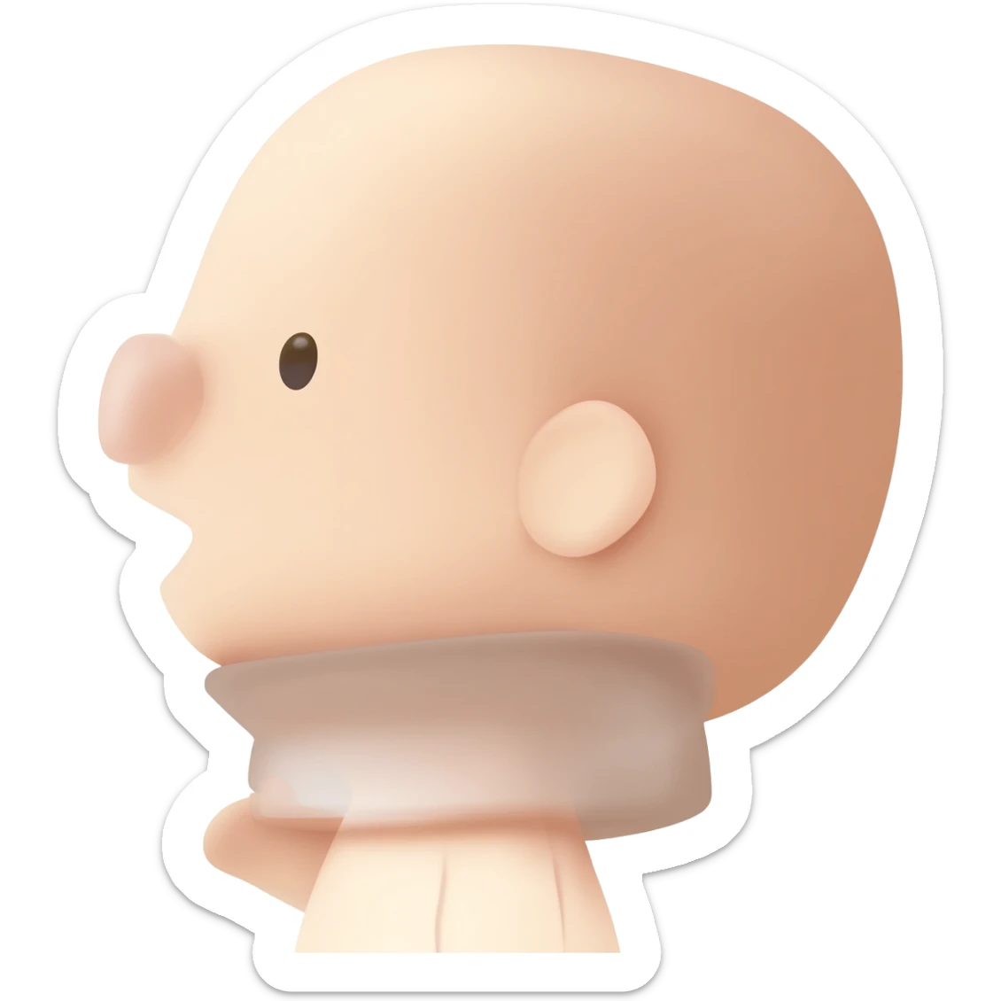 Carita bebiendo sticker