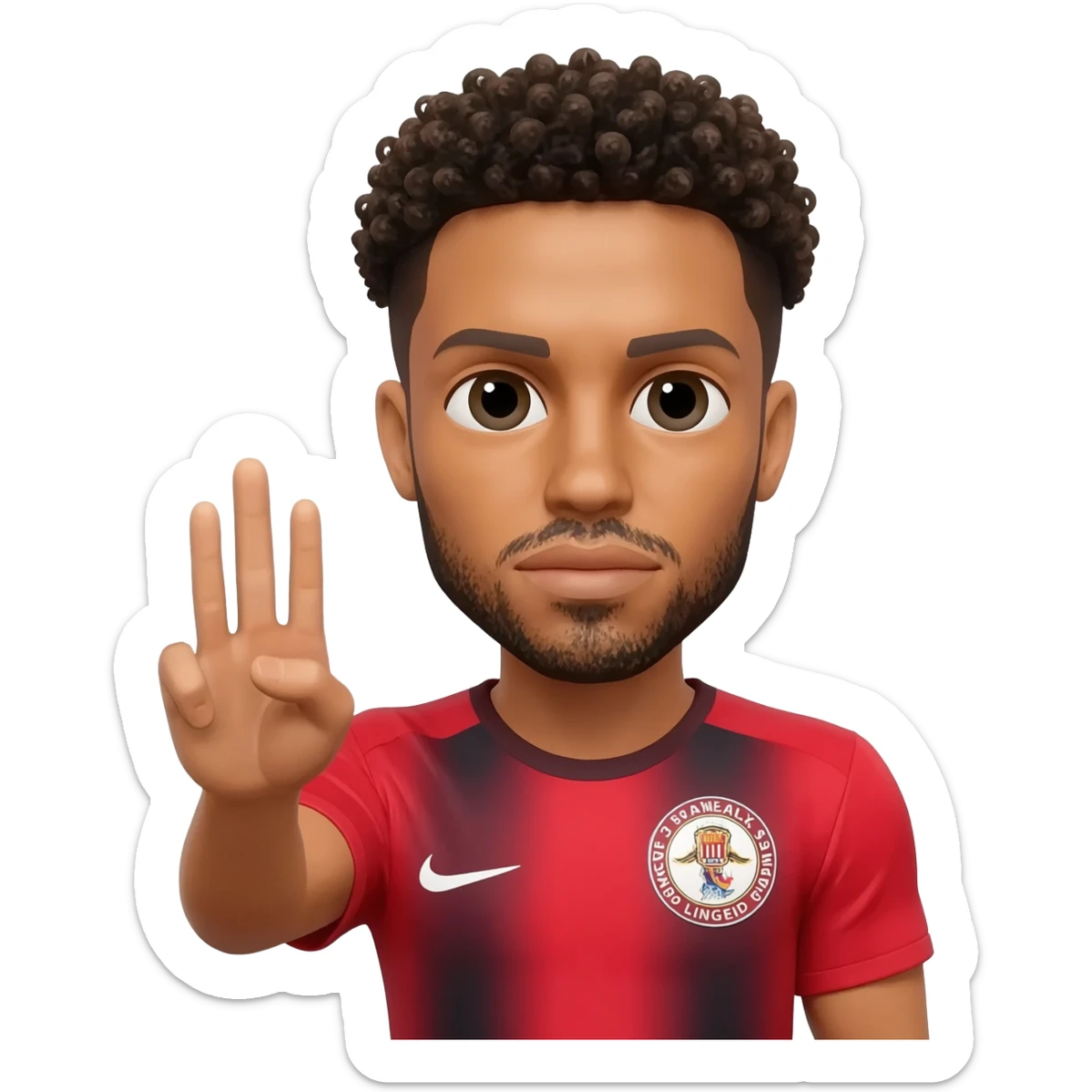 Jesse lingard com os dedos sticker