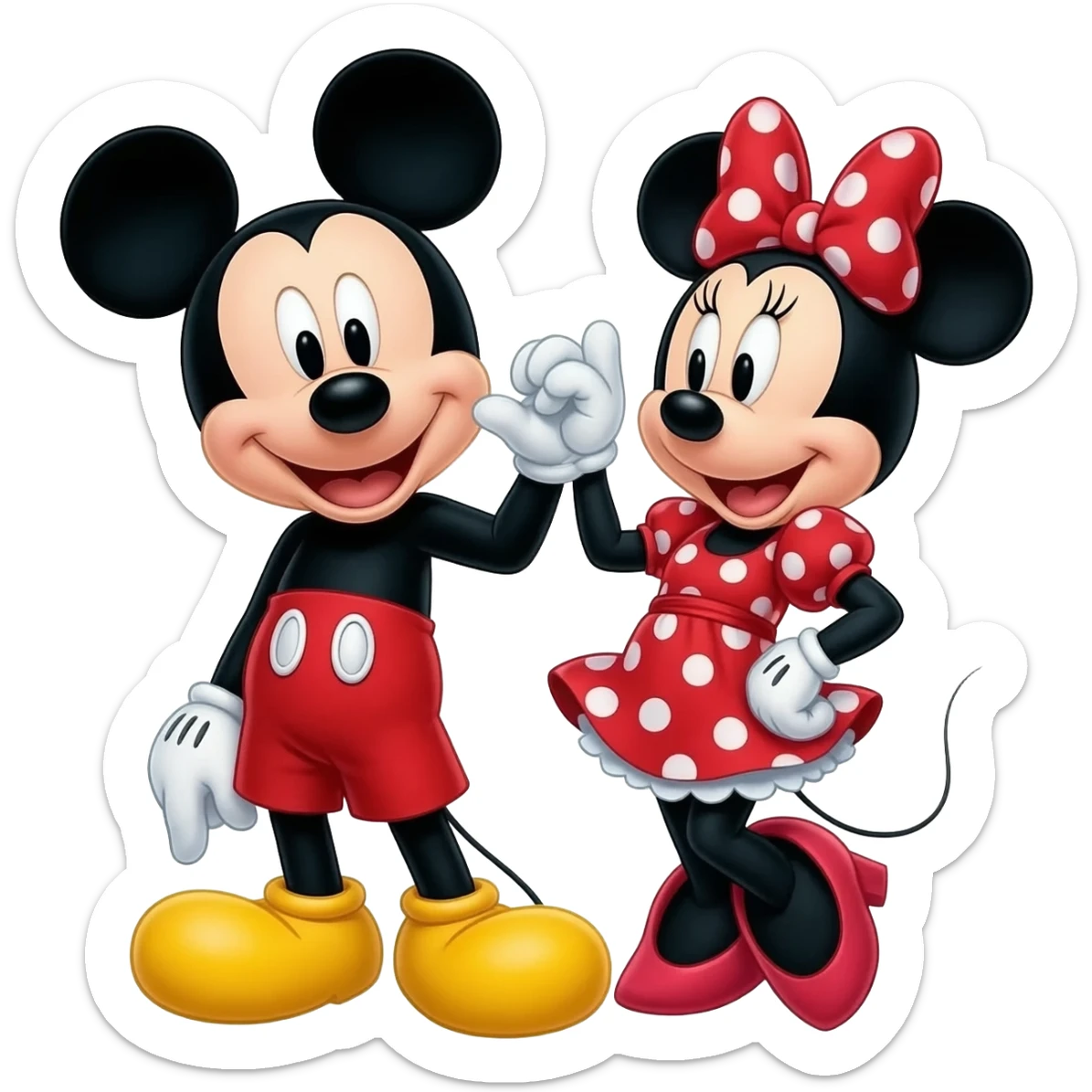 Mickey Mouse & Minnie Mouse sticker
