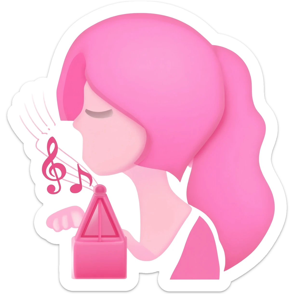 Icône Prendre son rythme. Pink aesthetic Girly sticker