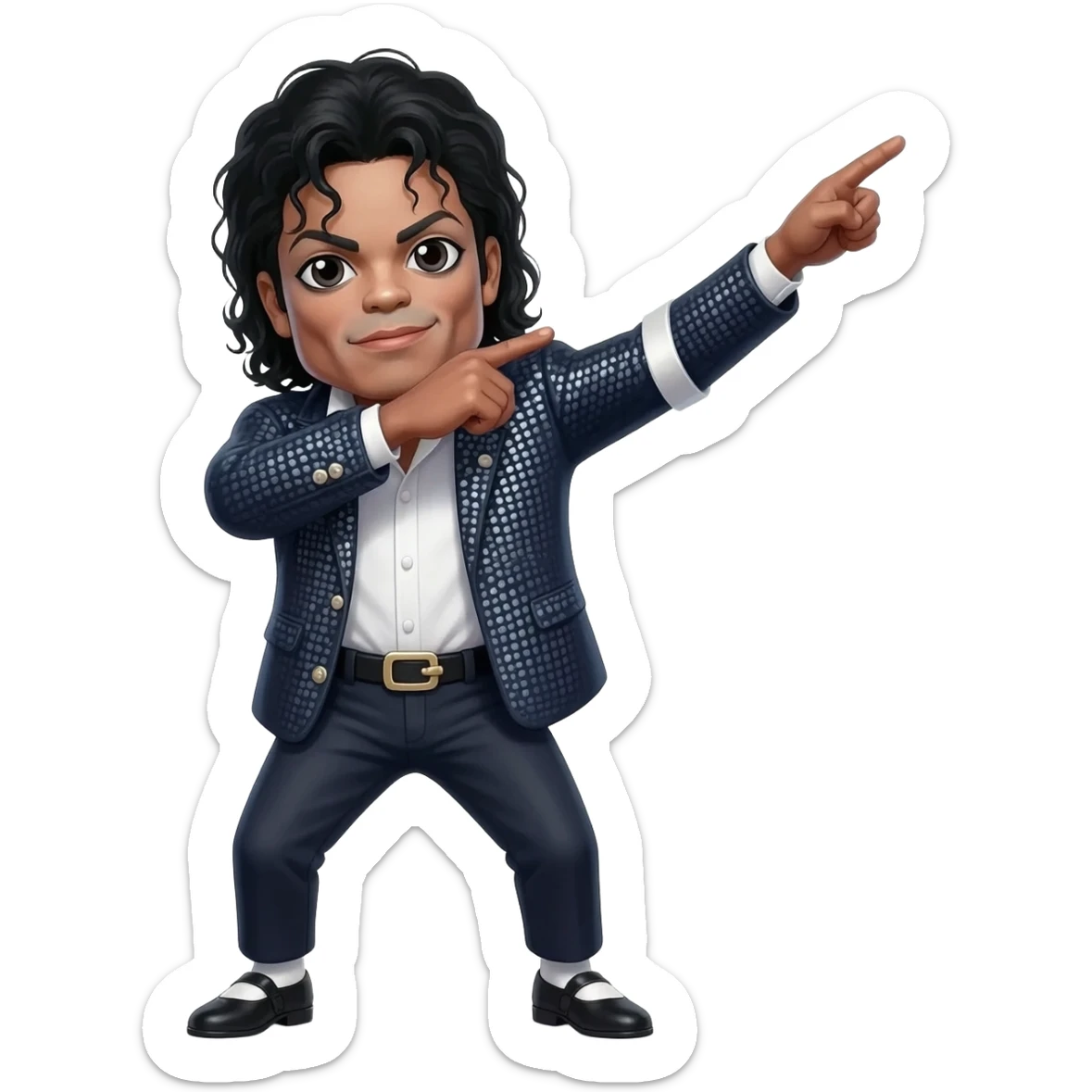 skinny michael jackson dab sticker