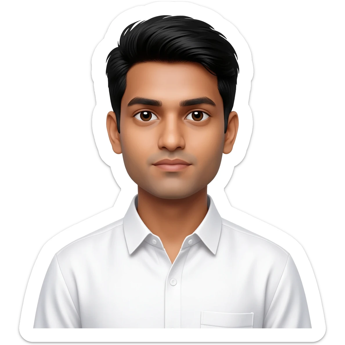Indian young man at 25 years old  sticker