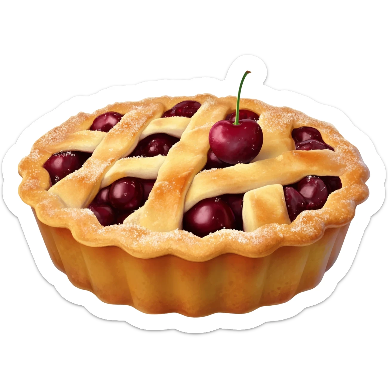 cherry pie sticker