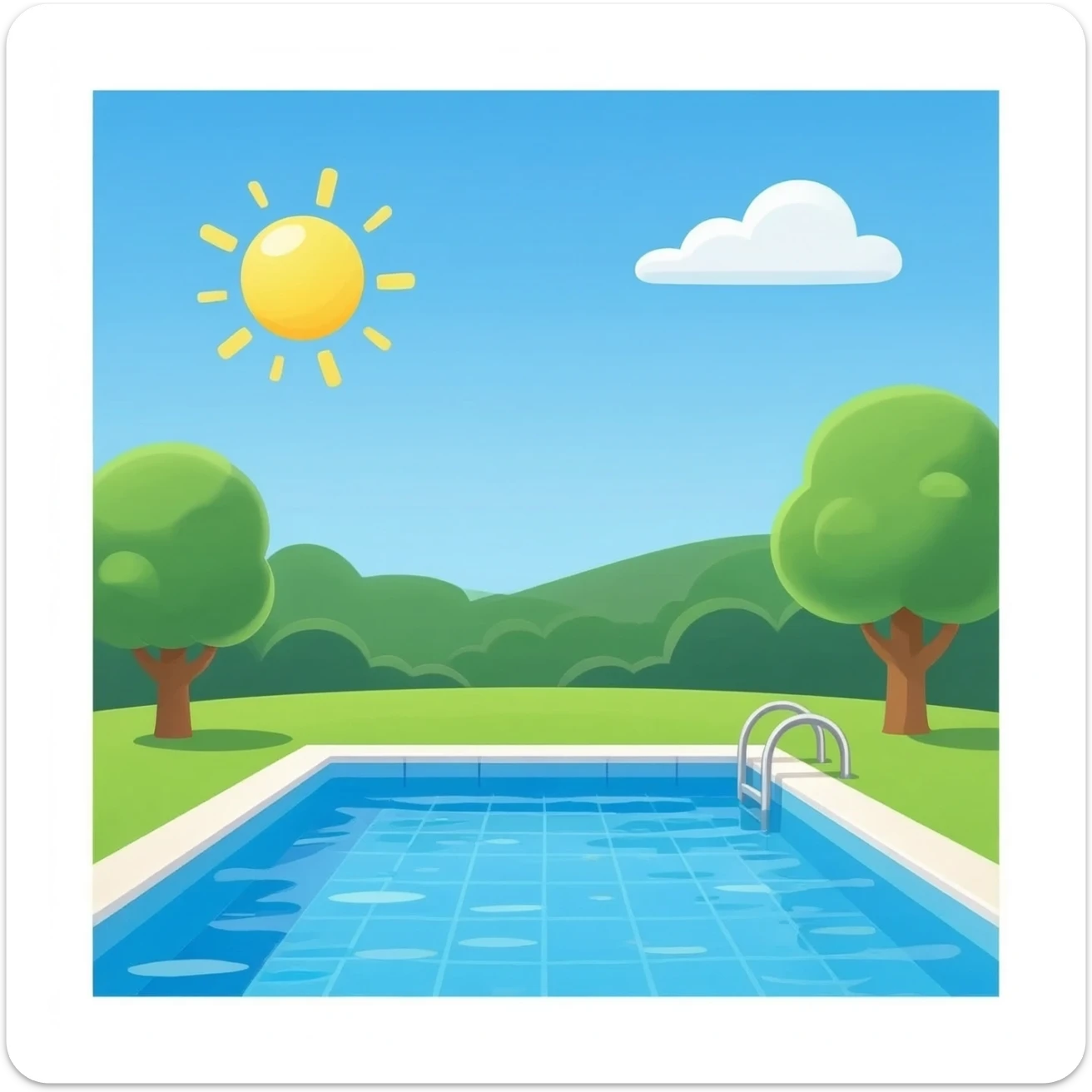 swimming pool sticker