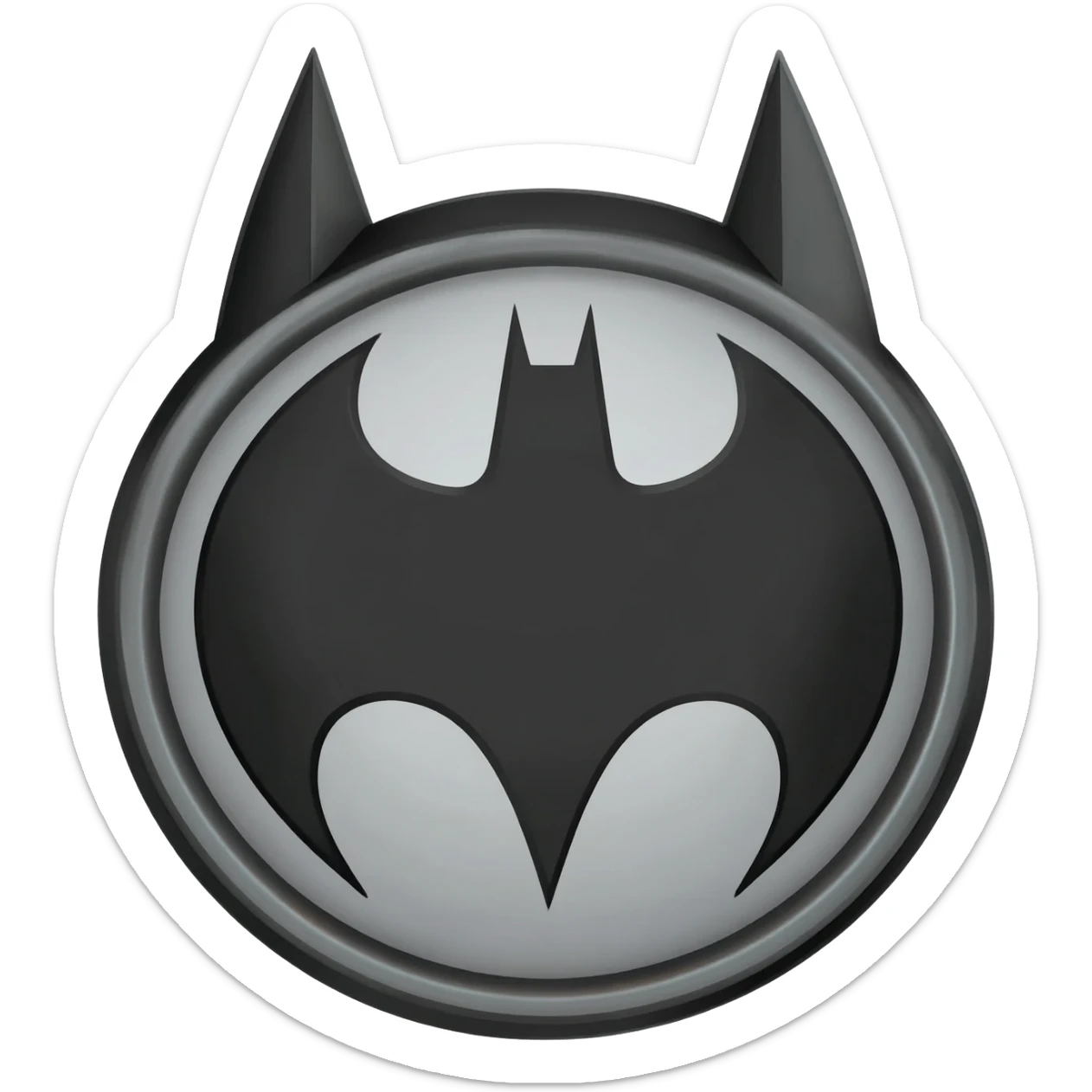 Batman symbol emoji sticker