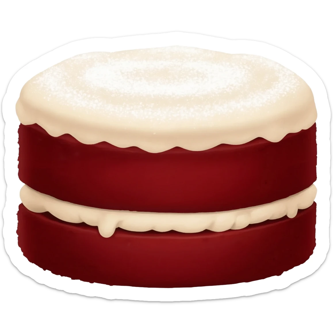 Red velvet cake sticker