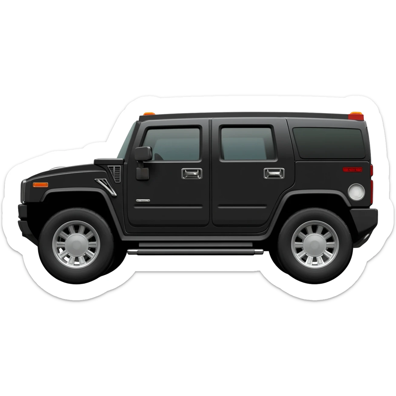 Black hummer h2 sticker