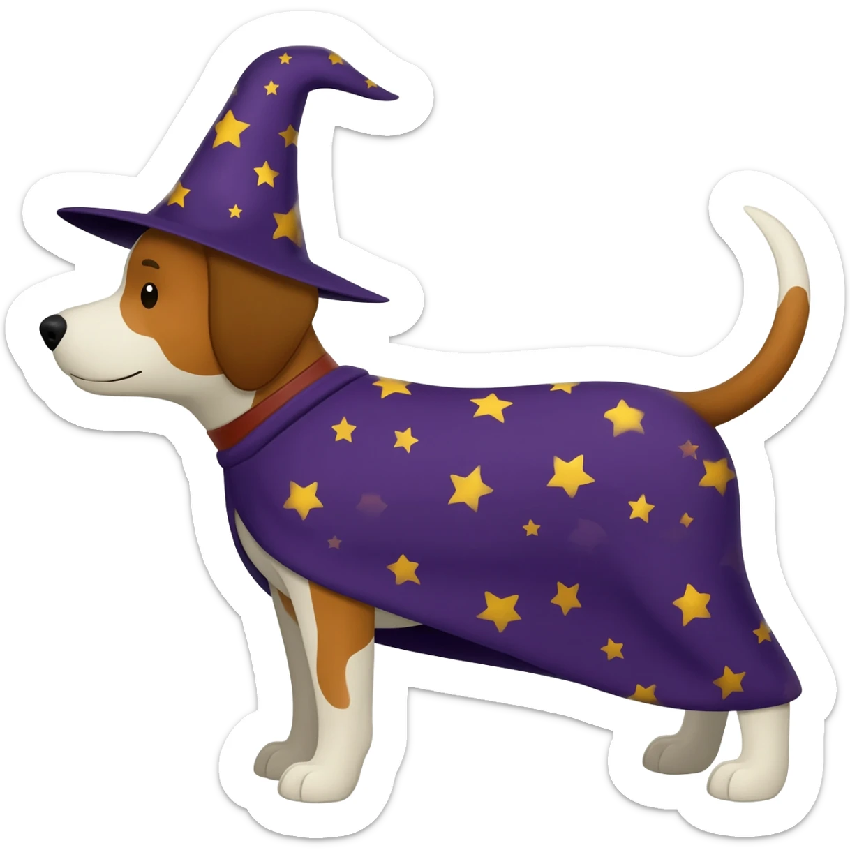 Dog wizard sticker