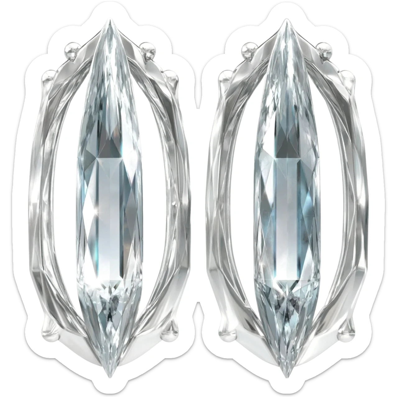 aretes de diamante sticker