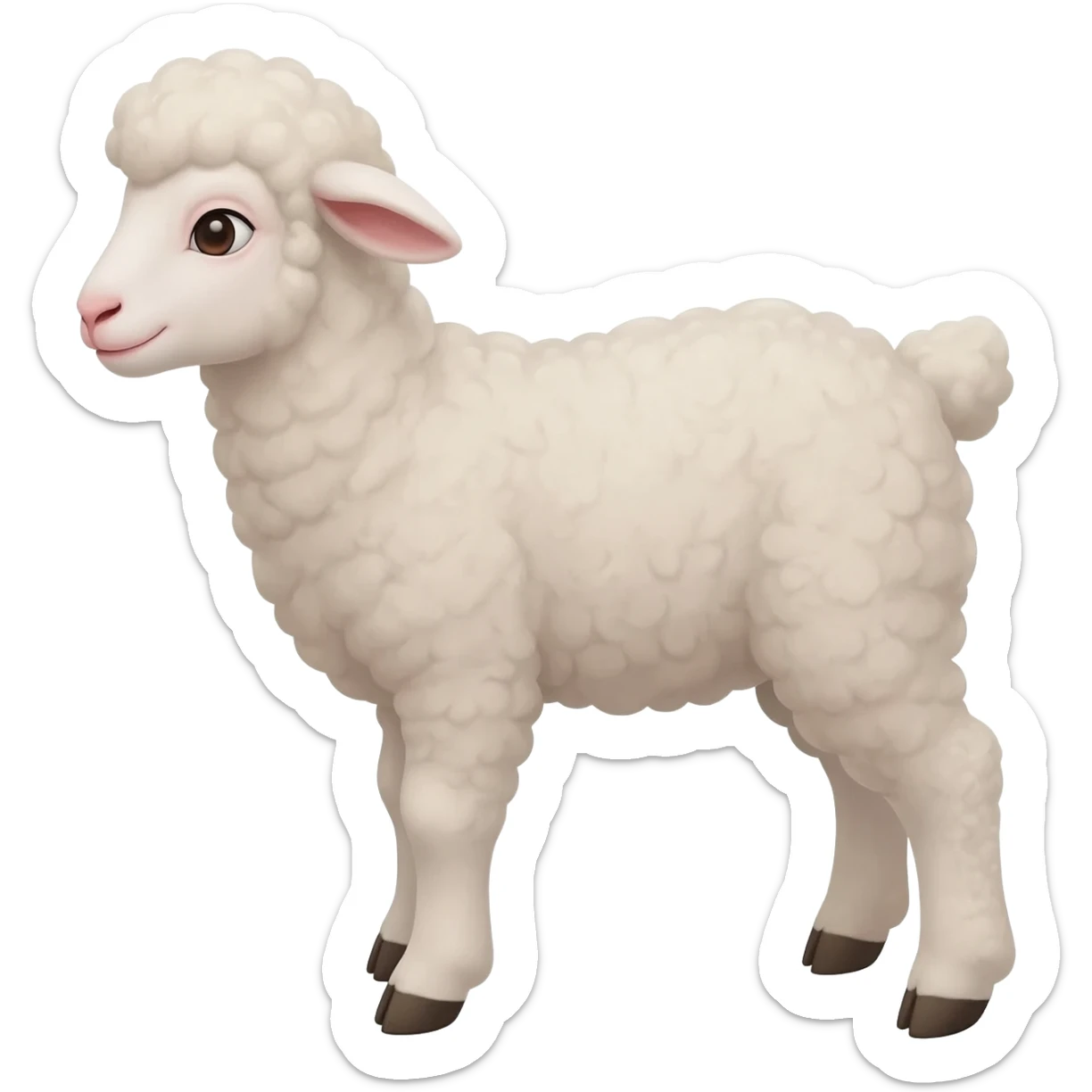 Mary's little lamb sticker