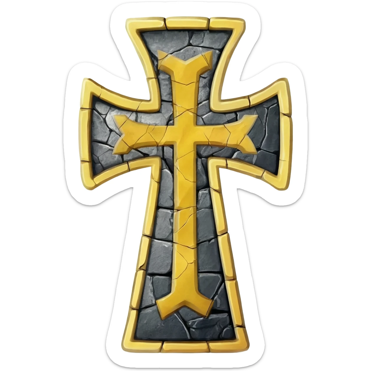knight templar cross sticker