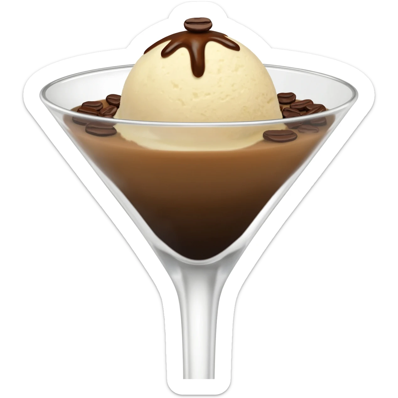Affogato martini sticker