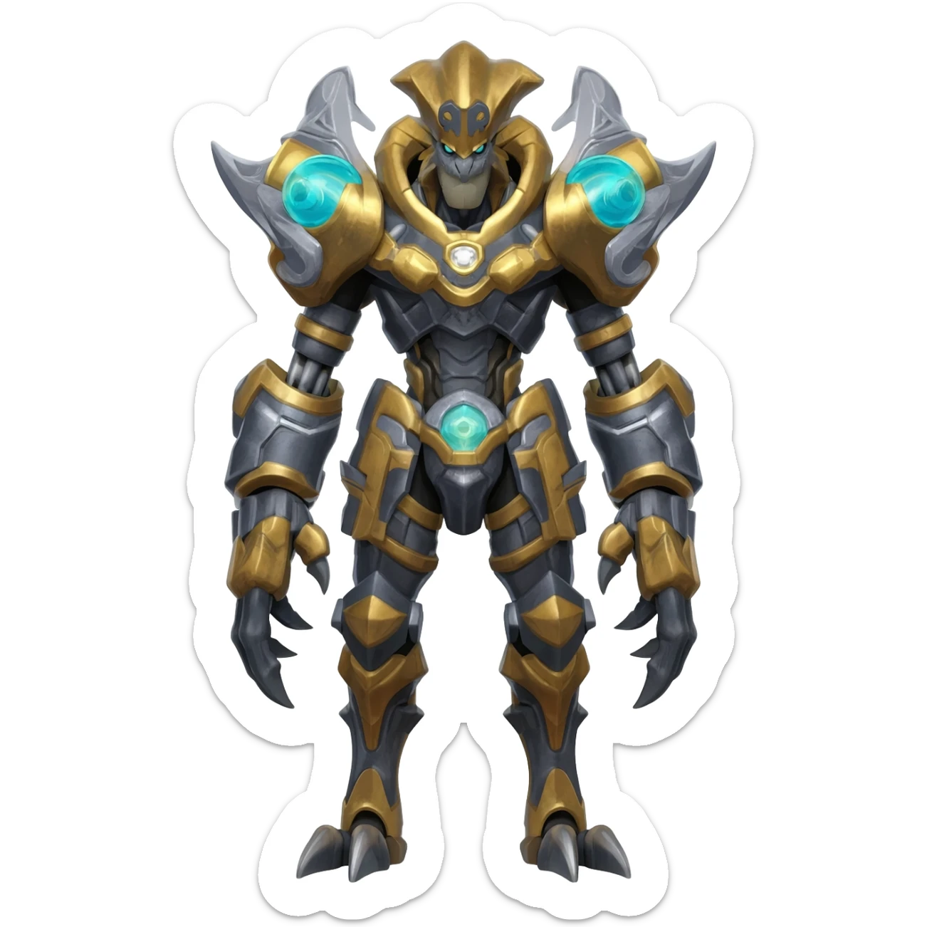 Epic complex detailed aesthetic-scenic-Fakémon-creature sticker