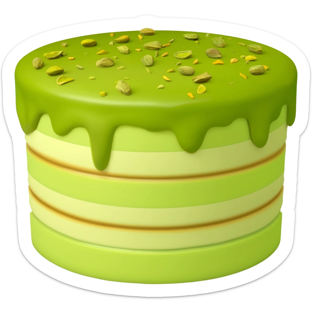 Pistachio cake sticker