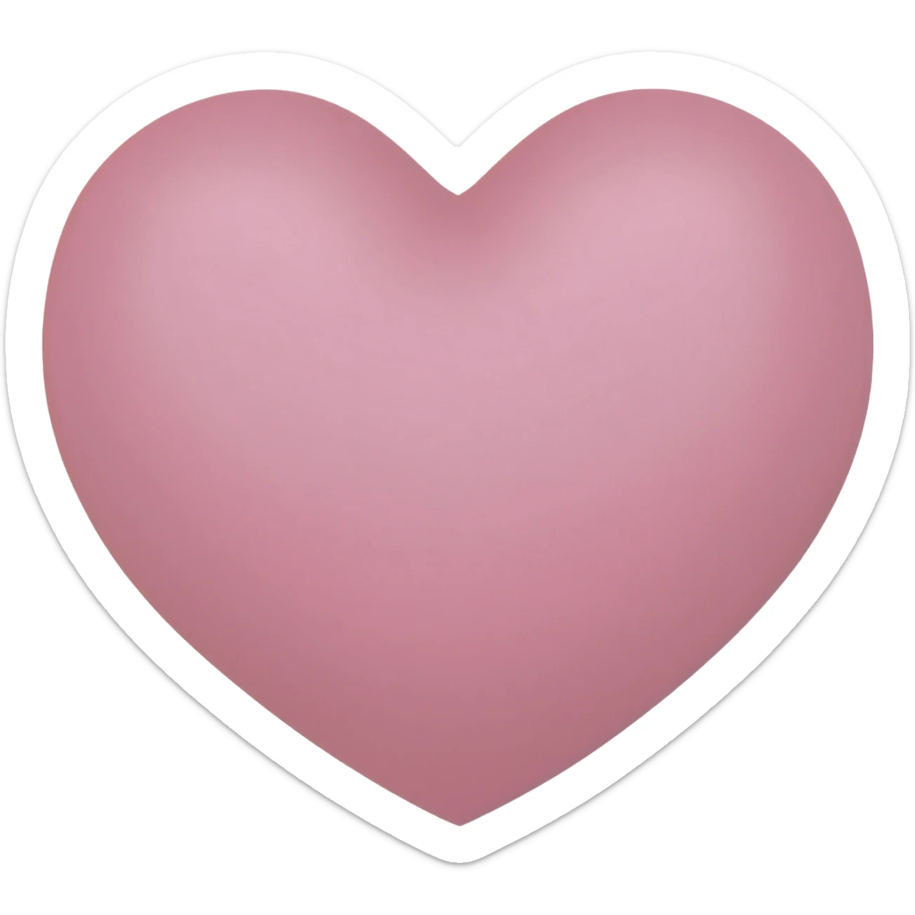 Light pink heart sticker