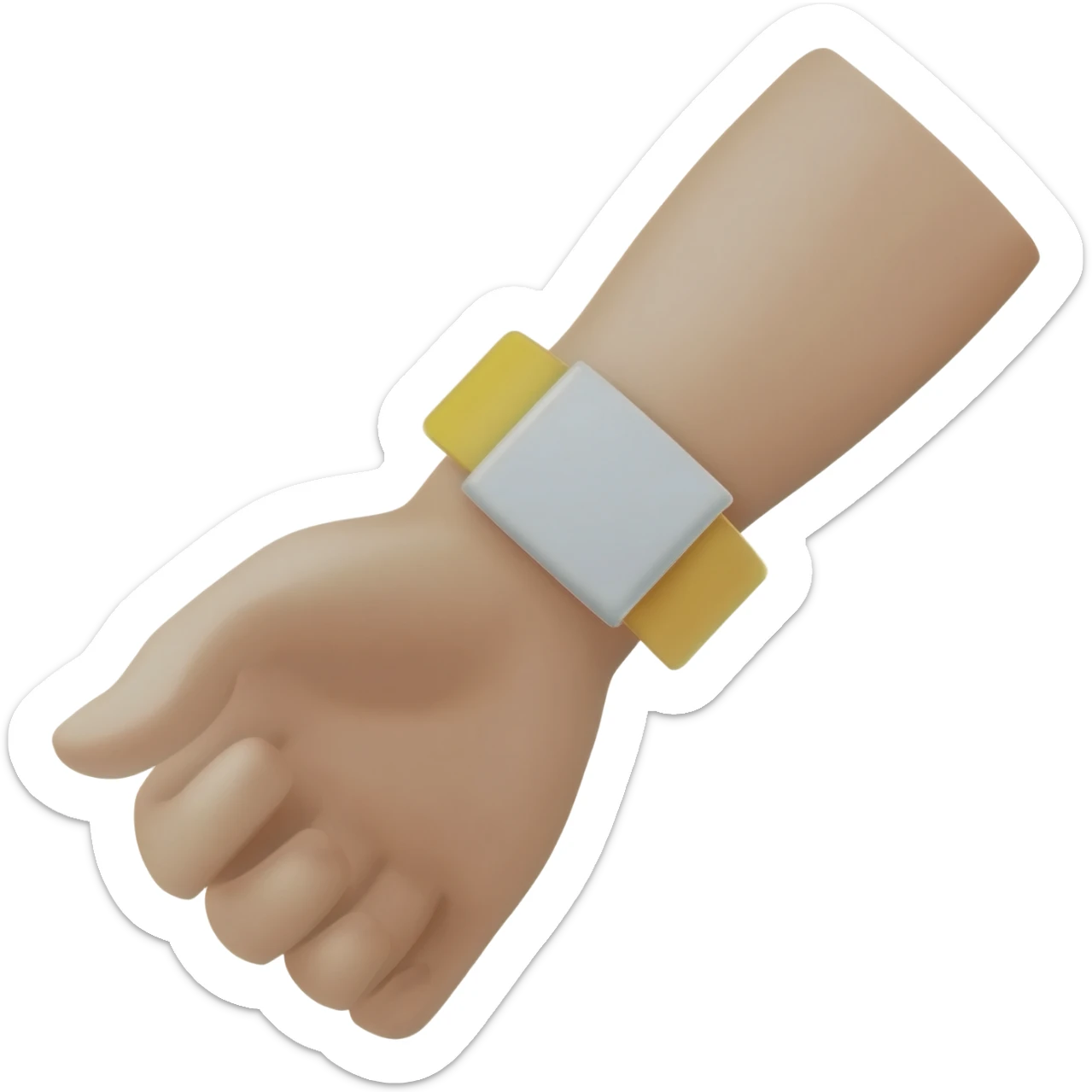 wrist ticket sticker