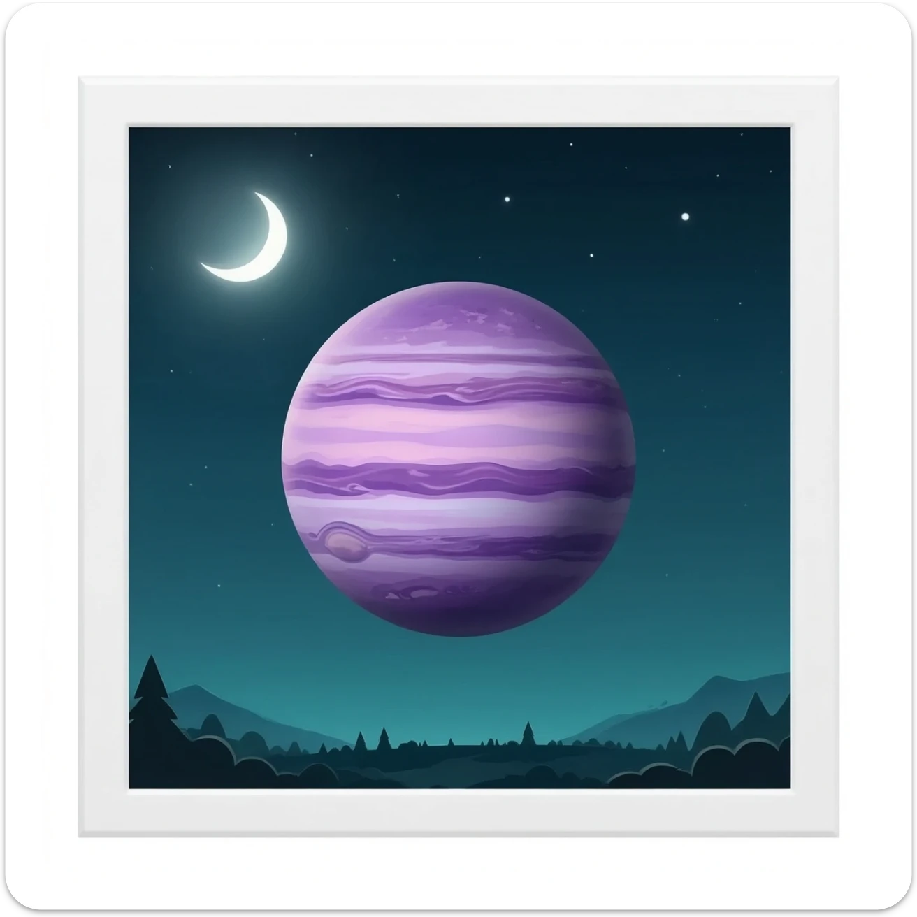 Uranus (the planet, not the surface, without the space)) sticker