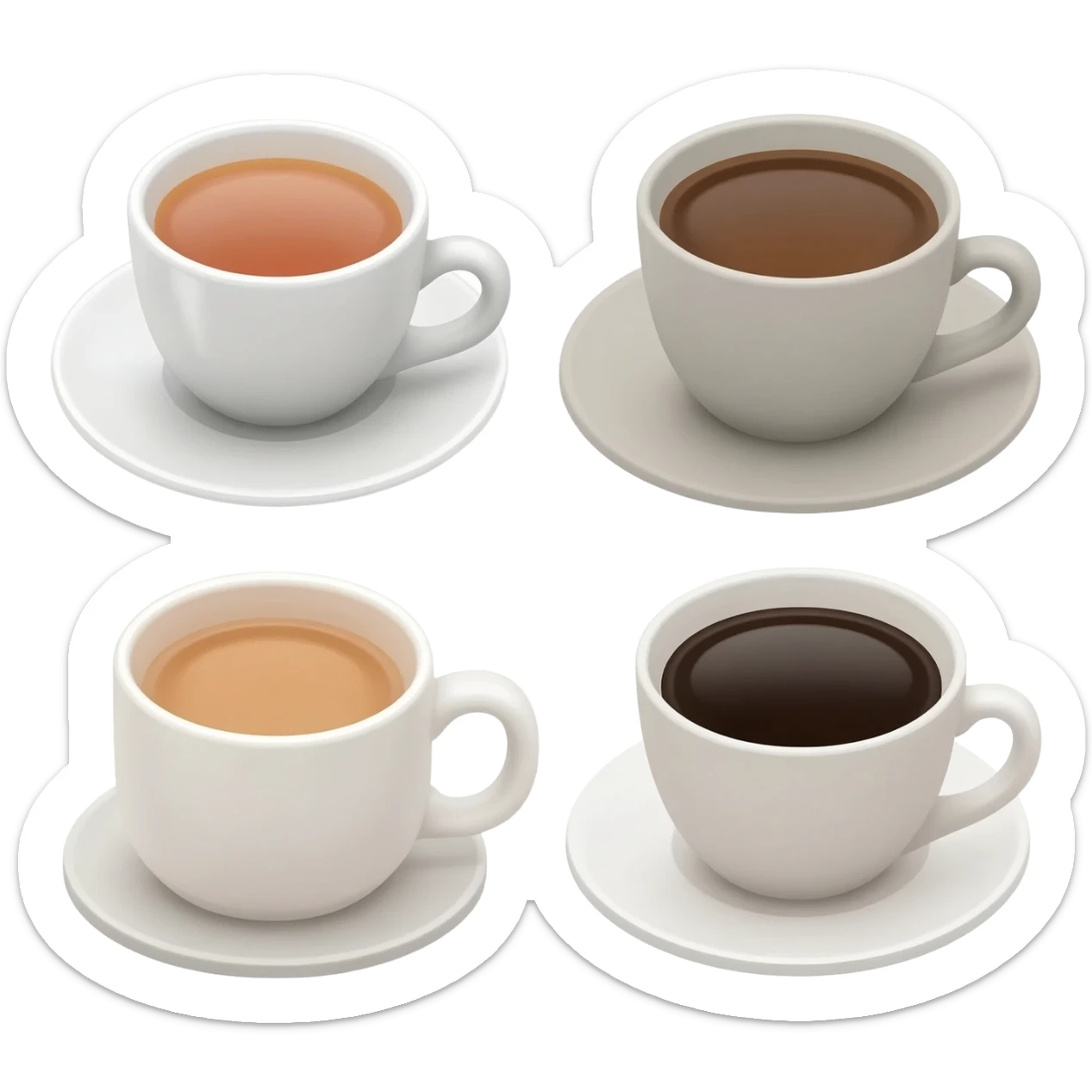 Tea and coffee sticker