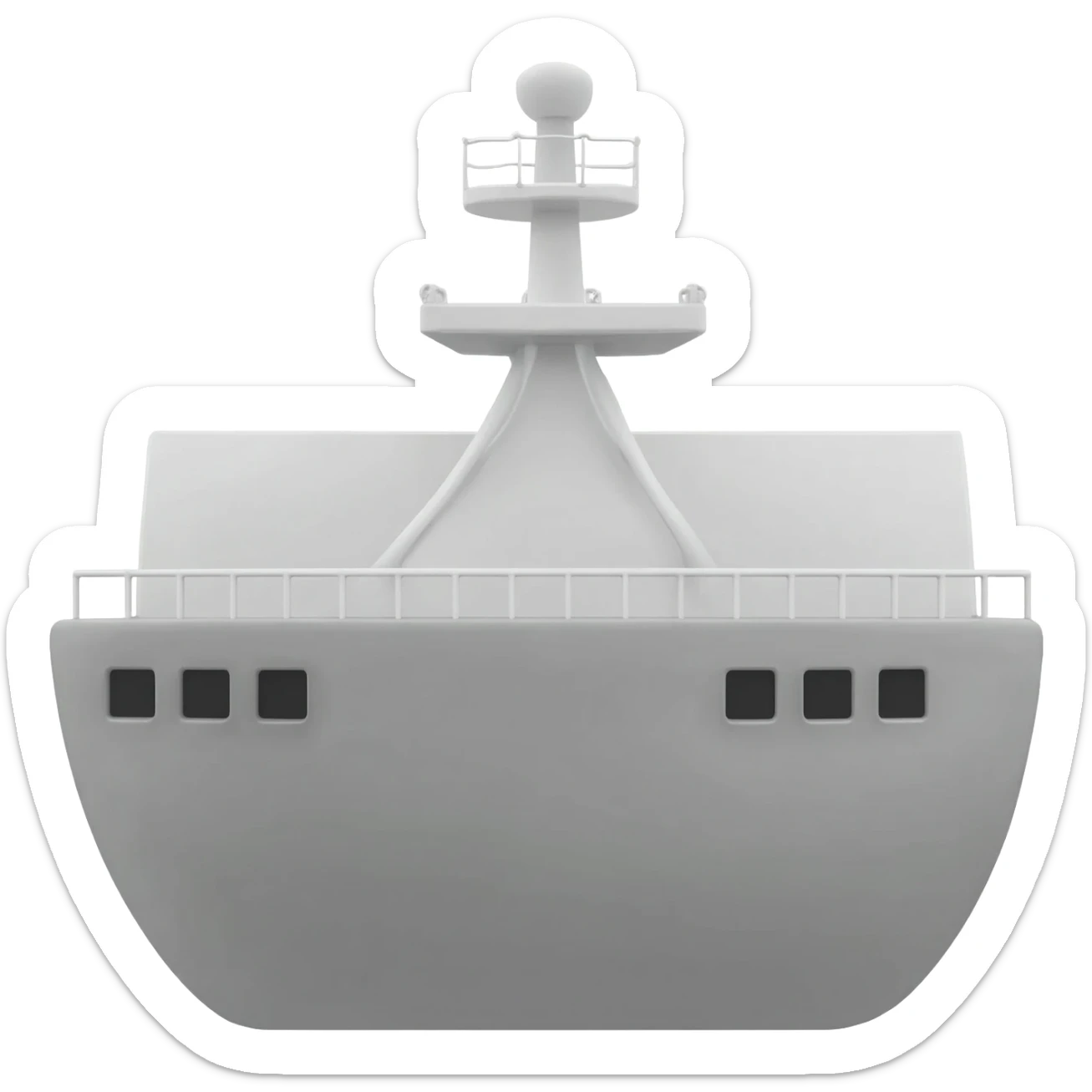 bulk carrier monochromatic sticker